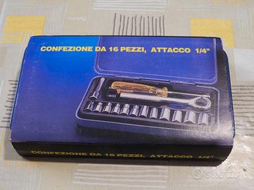 Set chiavi a bussola n. 16 pezzi nuovo