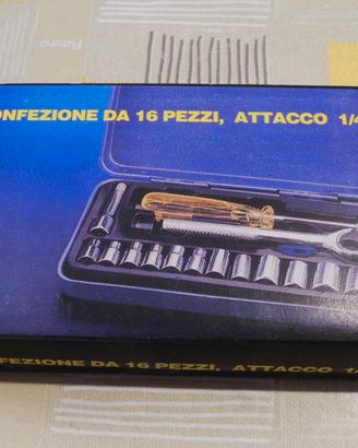 Set chiavi a bussola n. 16 pezzi nuovo