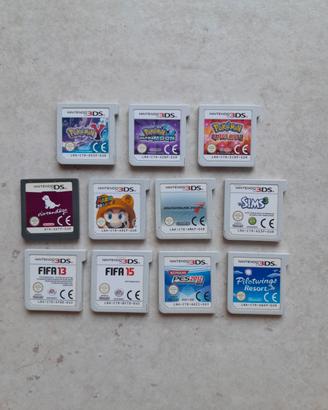 nintendo 3DS DS giochi cartucce 