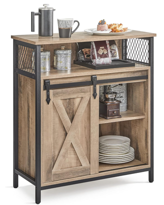 VASAGLE Credenza, Mobile da Cucina, Armadietto Org