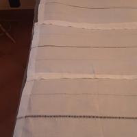 set tende in lino bianche 