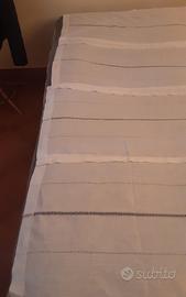 set tende in lino bianche 