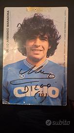 autografo originale di Maradona e altri giocatori