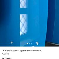 scrivania porta computer e stampante 