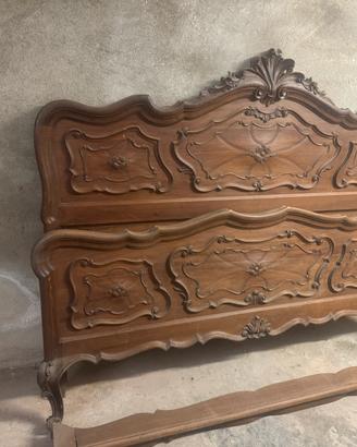 Letto matrimoniale stile barocco piemontese