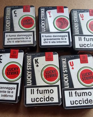 lotto 6 portasigarette Lucky Strike