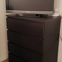 cassettiera serie Malm Ikea  4 cassetti