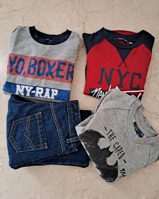 Lotto vestiti bambino 4 anni Original Marines