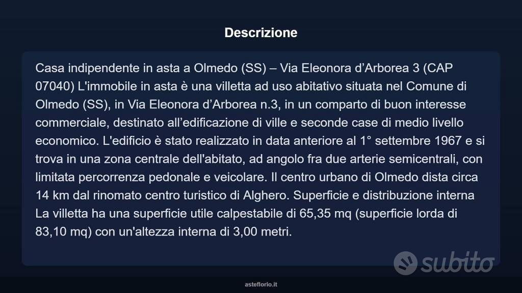 Casa – S'Ulumedu/Olmedo - Vista 4