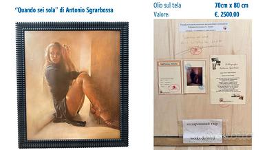 Quadro moderno - ''Quando sei sola'' di Antonio Sg
