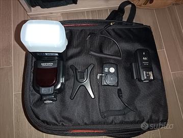 Flash x reflex con kit comando remoto COME NUOVL