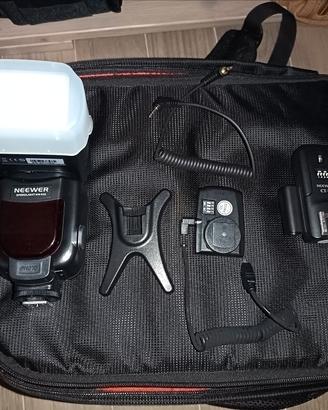 Flash x reflex con kit comando remoto COME NUOVL