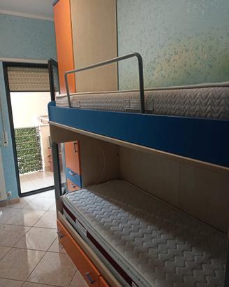 Cameretta a ponte con letto a castello