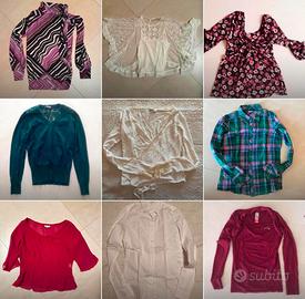 Seti di top camicie bluse maglioni varie marche