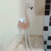 Statuina Cerbiatto Bambi in vetro di Murano