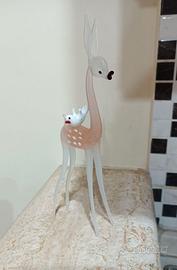 Statuina Cerbiatto Bambi in vetro di Murano