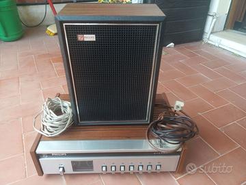 Radio vintage 1970 PHILIPS HFI + cassa + omaggi