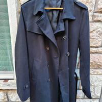 Cappotto trench uomo nero