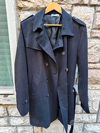Cappotto trench uomo nero
