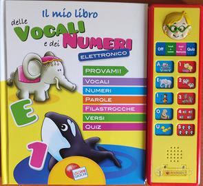 Libro elettronico per bimbi piccoli Vocali e Numer