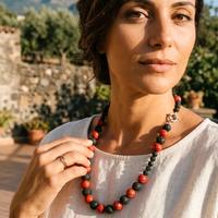 Collana Artigianale pietre laviche made in Italy