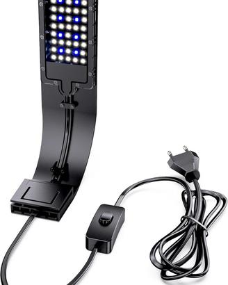 Plafoniera led acquario luce blu fino a 30 lt