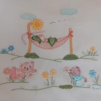 set lenzuolo  piumino per culla sacca