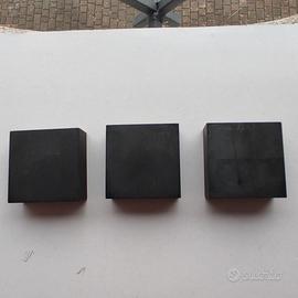 Trio piedoni smorzatori x componenti hifi grafite