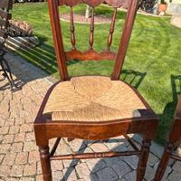 Sedie con seduta in paglia