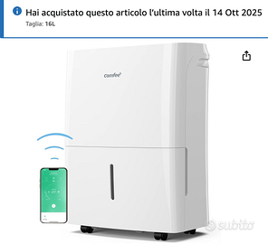deumidificatore Comfee 16 L WIFI