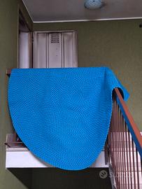 Tappeto Intrecciato Ovale/Tondo Moderno Blu/Viola