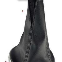 Cuffia Nera Leva Cambio Cornice Cromata Compatibil