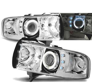 FARI DODGE RAM 94-01 LED OCCHI ANGEL CROMATO