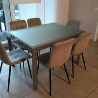 Tavolo vetro temperato