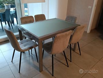 Tavolo vetro temperato