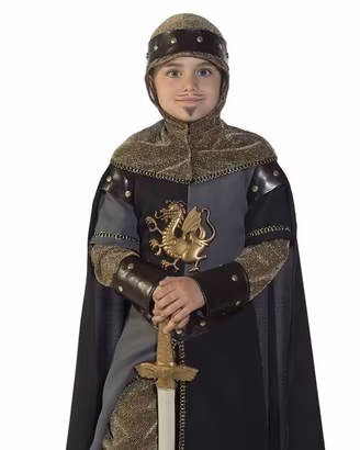 costume carnevale bambino 8-9 anni "cavaliere"