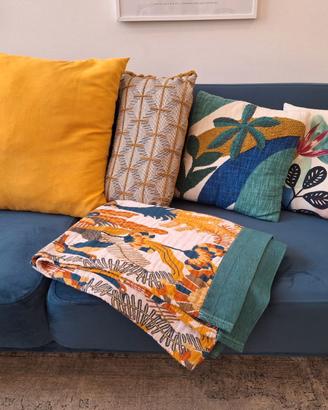 Cuscini e plaid jacquard