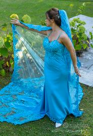 Abito sposa - azzurro