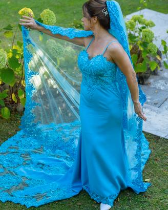Abito sposa - azzurro