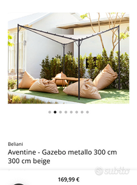 Gazebo bianco pergola