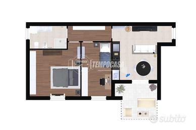 Trilocale di recente costruzione con terrazzo e ri