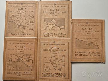 Carte geografiche Italia anni 30