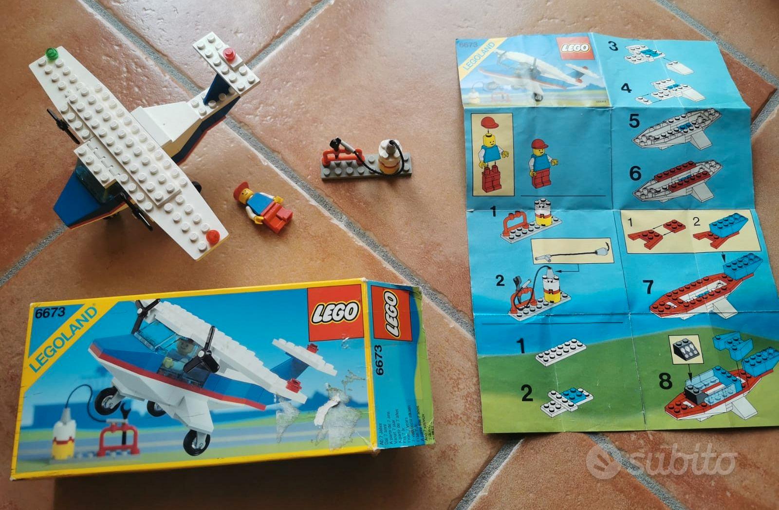 LEGO 6673 aereo con scatola ed istruzioni Tutto per i bambini