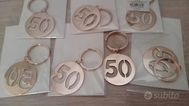 portachiavi  in metallo x 50 anni  
