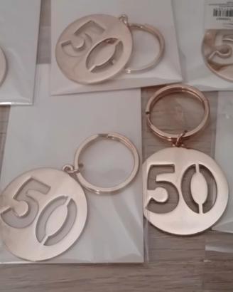 portachiavi  in metallo x 50 anni  