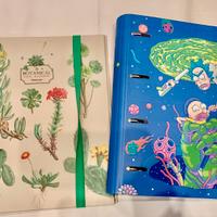 2 contenitori ad anellu Botanical e Rick and Morty