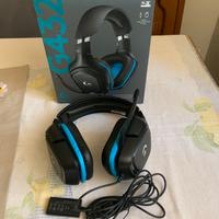 cuffie Logitech  G432 cablate