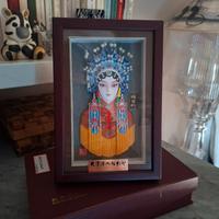 Quadro decorato in 3D con principessa giapponese "