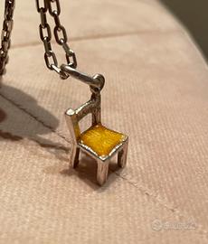 Ciondolo vintage in argento anni 80