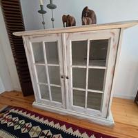 vetrinetta in legno stile shabby chic